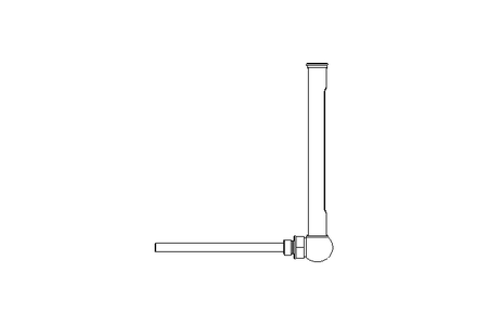 Angle thermometer  0-120°C  R ½"